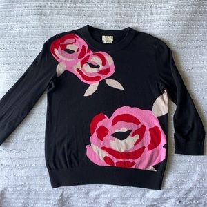 Kate Spade Rose Intarsia Crewneck Sweater 🌹